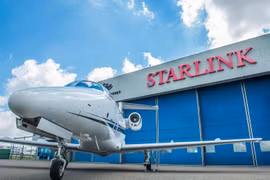 Một trạm mặt đất Starlink của SpaceX
