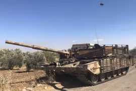 Quân đội Syria tiến công vào thi trấn chiến lược Shajarah thuộc tỉnh Daraa. Ảnh Rusvesna