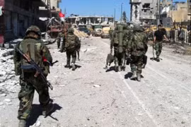 Binh sĩ Syria trên chiến trường thành phố Aleppo