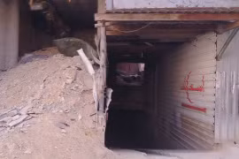 Bệnh viện hầm ngầm dã chiến cửa lực lượng Hồi giáo ở Đông Ghouta - ảnh minh họa video SANA
