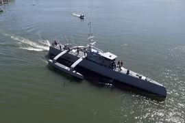 Robot chống ngầm "Sea Hunter" ra khơi thử nghiệm. Ảnh minh họa The National Interest