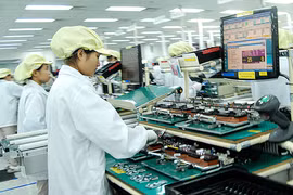 Hoạt động sản xuất trong nhà máy Samsung tại Bắc Ninh. Ảnh: Internet