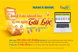 Thanh toán nhanh tay - nhận ngay tài lộc với NamA Bank