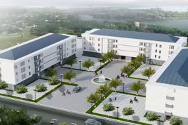 Một trong những khu nhà ở cho công nhân được xây dựng