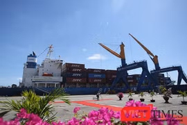  Sau gần 1 năm thi công, dự án mở rộng Cảng Chu Lai-Khu kinh tế mở Chu Lai (Quảng Nam) đã hoàn thành