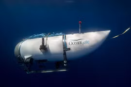 Tàu lặn Titan, thuộc sở hữu của OceangAte (Ảnh: AP)