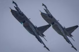 Máy bay hỗ trợ không chiến tầm gần Su-25 của Triều Tiên. Ảnh: MW.
