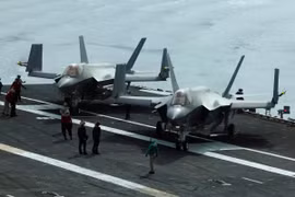 Máy bay F-35 đã liên tục cải thiện khả năng chiến đấu của mình thông qua các gói nâng cấp được đặt tên, nhưng đã có sự chậm trễ lớn đối với những gói gần đây nhất. Ảnh: Reuters.