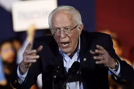 Thượng nghị sĩ Bernie Sanders, ứng viên hàng đầu của đảng Dân chủ hiện nay (Ảnh: TimeofIsrael)