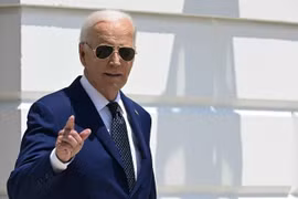 Tổng thống Joe Biden khi rời Nhà Trắng ở Washington DC, ngày 29/7 (Ảnh: Getty)