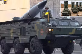 Tên lửa đạn đạo Tochka-U của Ukraine và hệ thống phòng không S-400 của Nga (Ảnh: Military Watch)