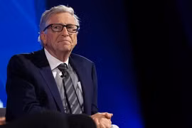 Tỷ phú Bill Gates tại Manhattan vào tháng trước. Ảnh: Reuters.