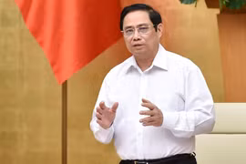 Thủ tướng Phạm Minh Chính chủ trì phiên họp Chính phủ thường kỳ tháng 8/2021.