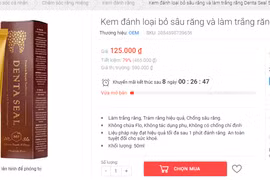 Sản phẩm kem đánh răng Prophylactic Denta Seal được bày bán trên các trang thương mại điện tử do Công ty TNHH Soji nhập khẩu