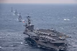 Cụm tác chiến tàu sân bay Mỹ Carl Vinson từng tuần tra ở Biển Đông