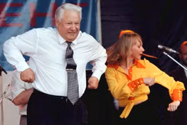Ông Yeltsin nổi tiếng về hành xử mâu thuẫn