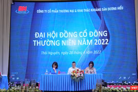 Toàn cảnh ĐHĐCĐ thường niên năm 2022 của CTCP Thương mại và khai thác khoáng sản Dương Hiếu