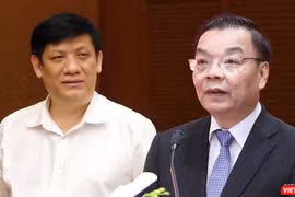 Nguyên Bộ trưởng Bộ Y tế Nguyễn Thanh Long và nguyên Chủ tịch UBND Tp. Hà Nội Chu Ngọc Anh