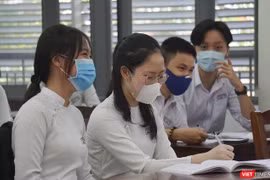 Các thí sinh F1, F2 hoặc thuộc khu vực giãn cách sẽ được tổ chức thi tốt nghiệp THPT đợt sau. Ảnh minh họa: Xuân Mai.