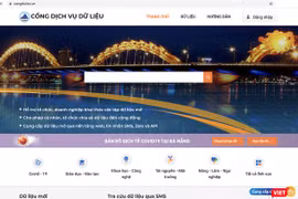 Giao diện Cổng dịch vụ dữ liệu mở Đà Nẵng 