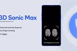 Cảm biến vân tay siêu âm 3D Sonic Max