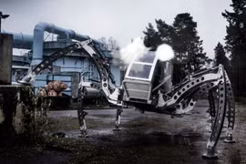 Mantis với 6 chân di chuyển được là robot hoạt động đa địa hình lớn nhất thế giới. Nguồn: linuxgizmos
