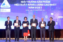 Các doanh nghiệp đạt giải thưởng Sản phẩm hiệu suất năng lượng cao nhất năm 2021.