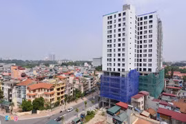 Tòa nhà 8B Lê Trực gây bức xúc dư luận thời gian qua