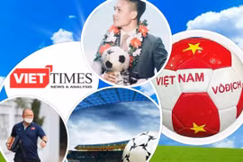 Sau khi vô địch AFF Cup và SEA Games, đội tuyển Việt Nam đã tính đến việc “ra biển lớn”. Ảnh VT