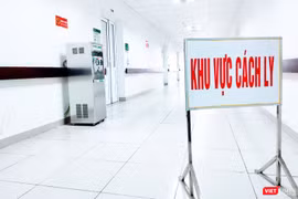 Khu vực cách ly tại Bệnh viện Bệnh Nhiệt đới Trung ương cơ sở 2. Ảnh: Minh Thúy 