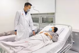 Bệnh nhân đang hồi phục rất tốt sau ca phẫu thuật hy hữu (Ảnh: BVCC) 
