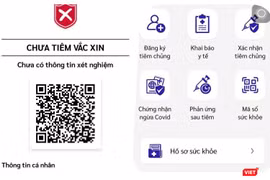 TP.HCM bắt đầu tiến hành cập nhật thông tin tiêm vaccine COVID-19 trên Hồ sơ sức khoẻ điện tử cho người dùng. Ảnh chụp màn hình