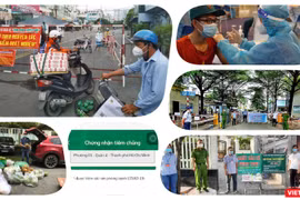 TP.HCM đã có 17 địa phương đề nghị được công nhận kiểm soát dịch. Ảnh: Hoà Bình
