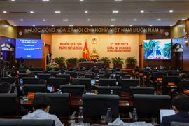 Quang cảnh phiên khai mạc kỳ họp thứ 16 HĐND TP Đà Nẵng khoá IX, nhiệm kỳ 2016-2021 diễn ra sáng ngày 7/12