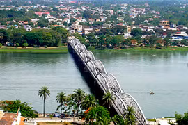 Một góc đô thị Huế nhìn từ trên cao