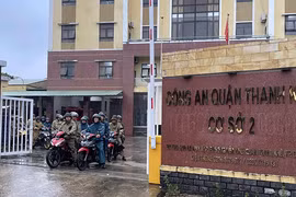 Trụ sở Công an quận Thanh Khê (TP Đà Nẵng) sau khi giải thể được sử dụng làm trụ sở thứ 2 của công an khu vực 3 để bảo đảm không làm gián đoạn, ngắt quãng công việc, không bỏ trống địa bàn. Ảnh Công an Đà Nẵng.