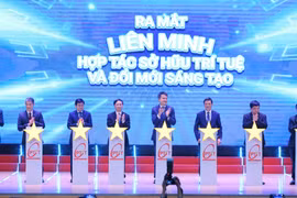 Lễ bấm nút Liên minh Hợp tác Sở hữu trí tuệ và đổi mới sáng tạo.