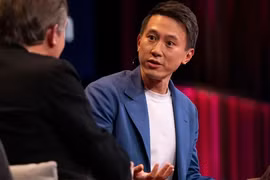 Ông Shou Zi Chew trả lời phỏng vấn tại hội thảo TED (ảnh: Observer)