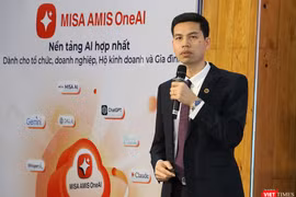 Ông Lê Hồng Quang, Tổng giám đốc MISA tại buổi ra mắt giải pháp MISA AMIS OneAI