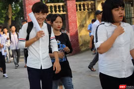 Thí sinh dự thi THPT quốc gia 2019