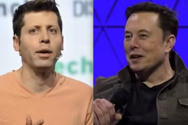 Giám đốc điều hành OpenAI Sam Altman và Elon Musk. Ảnh: Business Insider.