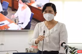 Chánh văn phòng Sở Y tế Nguyễn Thị Huỳnh Mai cho biết ngành y tế TP.HCM đã rút ra 10 bài học kinh nghiệm. Ảnh: TTBC
