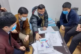 Chuẩn bị cho xây dựng bệnh viện dã chiến số 3 ở Hải Dương (ảnh: BYT) 