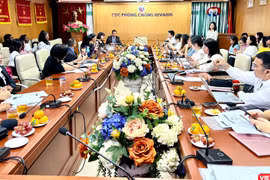 Cục Phòng, chống HIV/AIDS (Bộ Y tế) cùng các tổ chức quốc tế cung cấp thông tin cho báo chí về tình hình HIV ở Việt Nam năm 2023