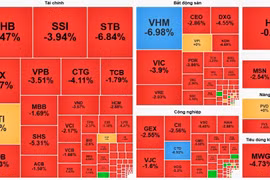 VN-Index mất 43,54 điểm, thủng mốc 1.600 điểm sau hơn 2 tháng duy trì.