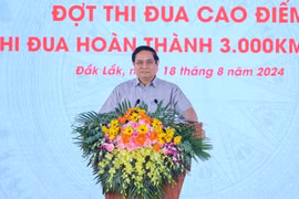 Thủ tướng Chính phủ Phạm Minh Chính tại lễ phát động. Ảnh: Báo Giao thông