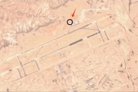 Ảnh vệ tinh của SOAR cho thấy căn cứ không quân Ramon bị trúng 5 quả tên lửa của Iran (Ảnh: Guancha).