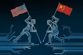 Chip bán dẫn đã trở thành mặt trận mới trong cuộc chiến tranh thương mại Mỹ - Trung .