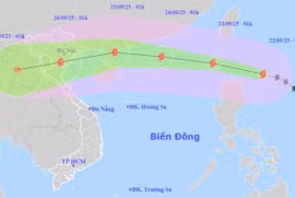 Siêu bão Ragasa cấp 17, áp sát Vịnh Bắc Bộ, rủi ro thiên tai cấp 4