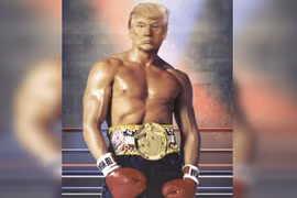 Bức ảnh chế mà ông Trump đăng tải gây sốt mạng (Ảnh: RT)